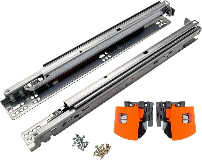 21 Inch Drawer Slide, Full Extension, Concealed, Undermount. 563H5330B with 100 Lbs. Weight Capacity and Soft Close for 5/8 inch Thick Drawers. Including: Locking Devices (Pair)